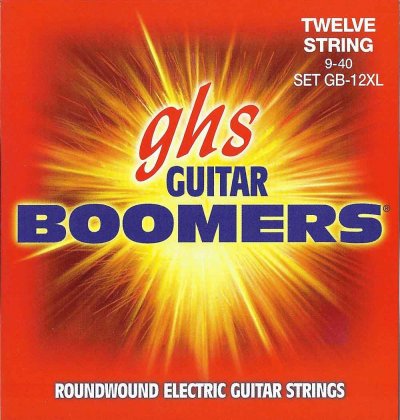 GHS  GB-12XL - Jeu de 12 cordes Boomers guitare &eacute;lectrique - Extra Light 09-40