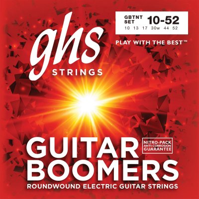 GHS  Gbtnt - Jeu De Cordes Boomers Guitare &Eacute;lectrique - 10-52