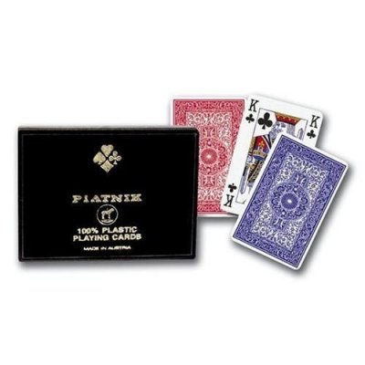 GIBSON s - Piatnik - Cartes 100% plastique cartes &agrave; jouer - Langue: anglais