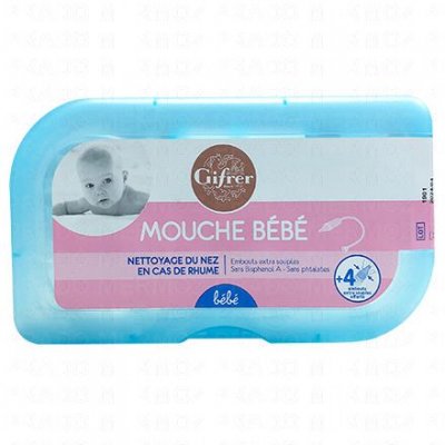 GIFRER  Mouche B&eacute;b&eacute; par Aspiration + 4 embouts offerts