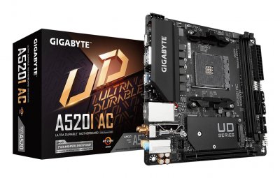 GIGABYTE  A520I AC carte m&egrave;re AMD A520 Emplacement AM4 mini ITX