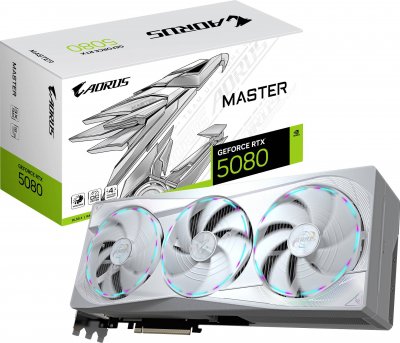 GIGABYTE  AORUS GeForce RTX 5080 MASTER ICE 16G 