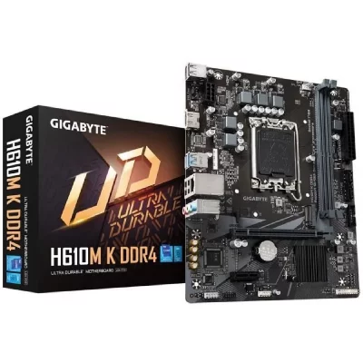 GIGABYTE  H610M K DDR4 1.0 carte m&egrave;re Intel H610 Express LGA 1700 micro ATX