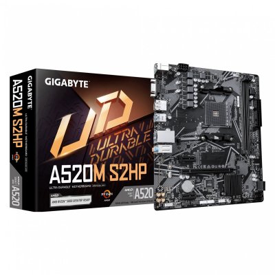 GIGABYTE  Plaque De Base Du Bo&icirc;tier Pc A520m S2hp
