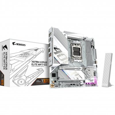 GIGABYTE  X870M AORUS ELITE WIFI7 ICE carte m&egrave;re socket AM5