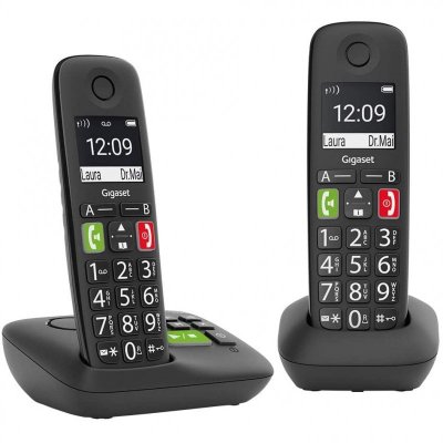 GIGASET  E290 A Duo Wireless Landline Phone Noir