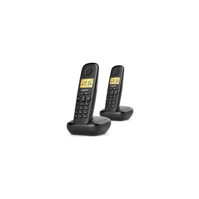 GIGASET  Start 100 Duo T&eacute;l&eacute;phone sans Fil Dect Mains Libres Noir