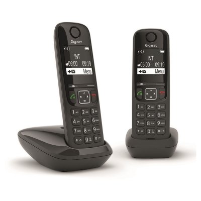 GIGASET  T&eacute;l&eacute;phone Fixe AS690 Duo Noir