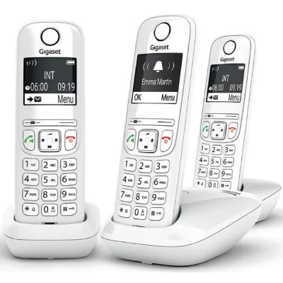 GIGASET  T&eacute;l&eacute;phone Fixe AS690 Trio Blanc