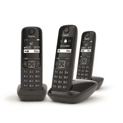 GIGASET  T&eacute;l&eacute;phone Fixe AS690 Trio Noir