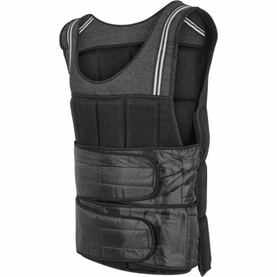 GORILLA SPORTS Gilet lest&eacute; de 18kg / Gilet d&rsquo;entrainement / Gilet lest&eacute; avec bandes r&eacute;fl&eacute;chissantes