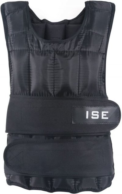 ISE Gilet lest&eacute; r&eacute;glable de 10kg Poids SY-3002-4, Entrainement Musculation Exercice