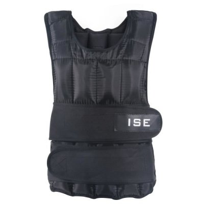 ISE Gilet lest&eacute; r&eacute;glable de 15kg Poids SY-3002-3, Entrainement Musculation Exercice