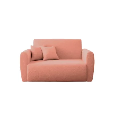 CASANOVA Gina - Canap&eacute; Droit Convertible Tissu Bouclette 2 Places Terracotta