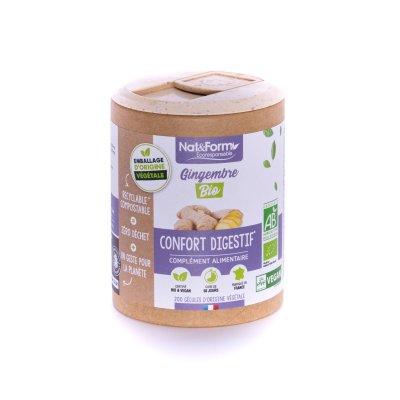 NAT&FORM Gingembre gamme &eacute;coresponsable 200 g&eacute;lules nat et form