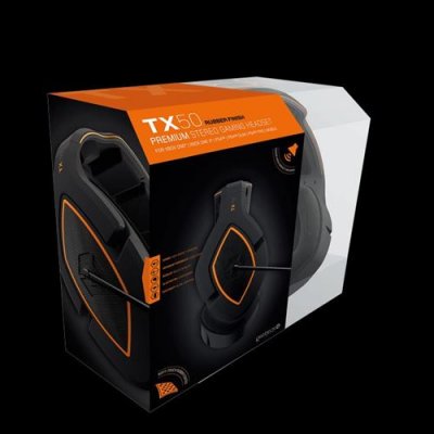 GIOTECK  tx-50 auriculares gaming multiplataforma negro/naranja