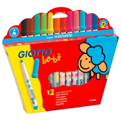GIOTTO  b&eacute;-b&eacute; Feutres de couleur, trait: 1-3 mm, d: 5 mm, Couleurs ass