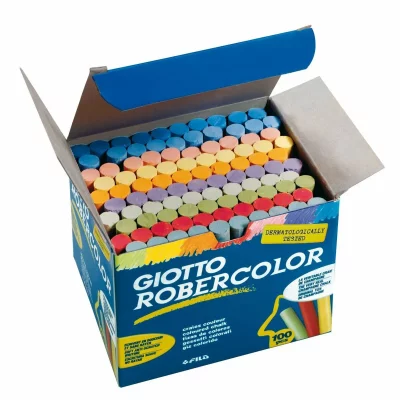 VANERUM Giotto - Bo&icirc;te de 100 craies de couleurs assorties f539000