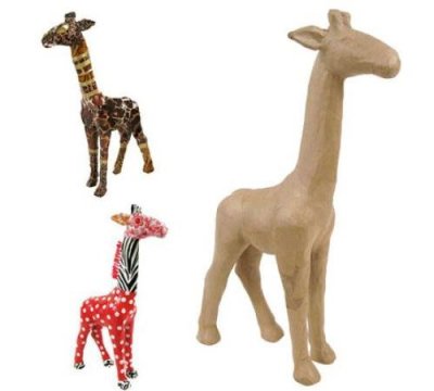  Girafe en papier mach&eacute; 56 cm 