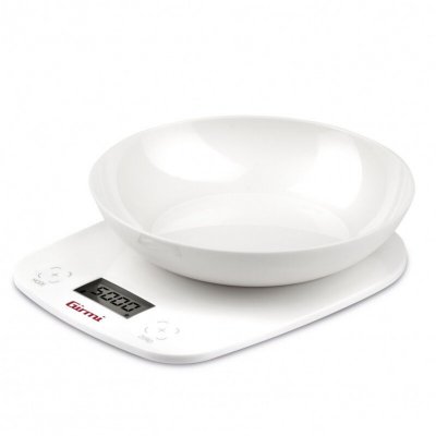 GIRMI  PS01 Balance de cuisine, 0 W, plastique, blanc