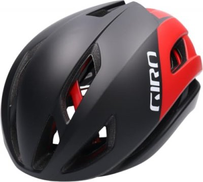 GIRO  Eclipse Casque de v&eacute;lo pour Hommes, Noir Mat/Blanc/Rouge, S
