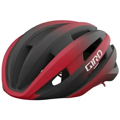 GIRO  Synthe MIPS II Casque pour Hommes, Noir Mat/Rouge Brillant, L