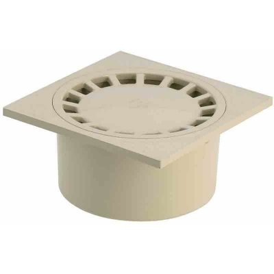 GIRPI  - Siphon de sol pvc 150 x 150 - sable