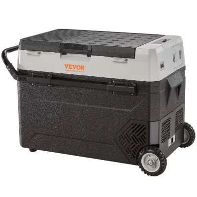 VEVOR Glaci&egrave;re Electrique Portable R&eacute;frig&eacute;rateur de Voiture 38L 12V Double Zone