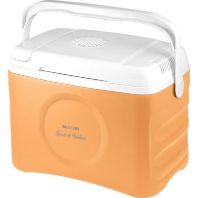 SENCOR Glaci&egrave;re &eacute;lectrique SCM 1122 22 L orange 12 V sans compresseur 18-20&deg;C