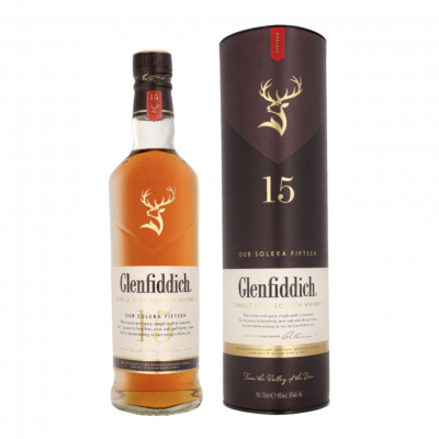 GLENFIDDICH DISTILLERY Glenfiddich 15 Years Unique Solera 70cl Whisky + Coffret cadeau 