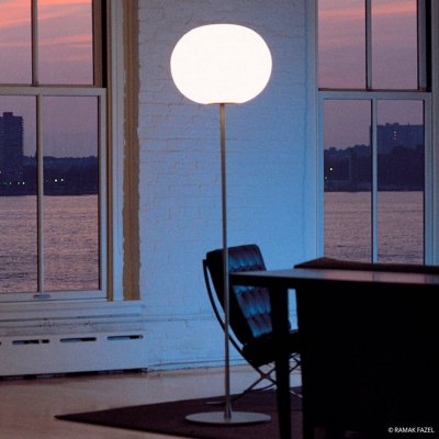 FLOS Glo-Ball F3 Lampadaire -  - Salon / s&eacute;jour - Design - Verre - Boule