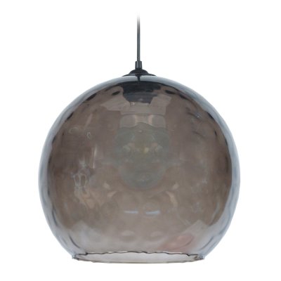 TOSEL GLOBE OPTIQUE - Suspension globe verre fum&eacute;