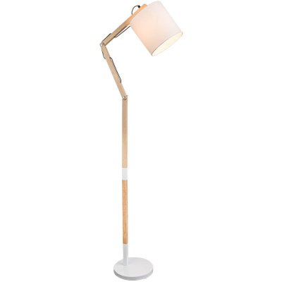 GLOBO  lighting lampadaire m&eacute;tal blanc - h 160 cm - abat-jour blanc 21510s
