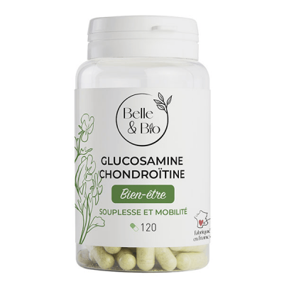 BELLE & BIO Glucosamine et Chondro&iuml;tine naturels 120 Belle et Bio
