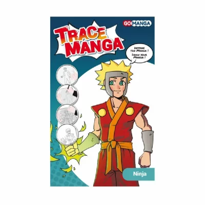 AUTRES GO MANGA Ninja Trace Manga, Plastique, Transparent, A4