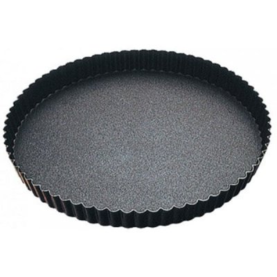 GOBEL  226350 Moule &agrave; Tarte Rond Cannel&eacute; Anti-Adh&eacute;rent Fond Fixe 32 cm