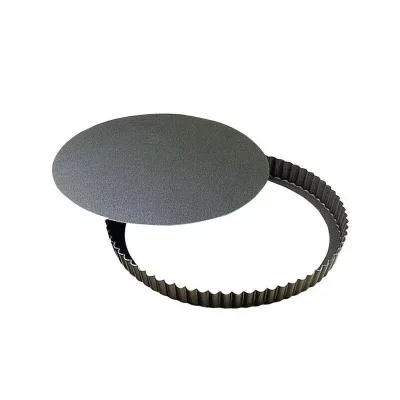 GOBEL  226430 Moule &agrave; Tarte 24 cm Fond Amovible Anti-Adh&eacute;rent