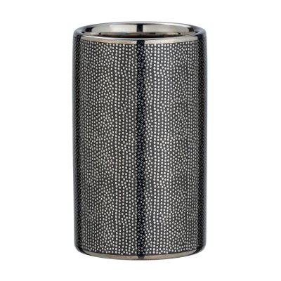 WENKO Gobelet de salle de bain design Nuria - Diam 6 x 10 - Gris fonc&eacute;