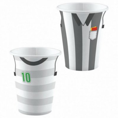 AMSCAN Gobelets en papiers ballons de football (8 pi&egrave;ces)