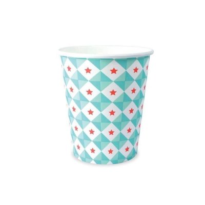 SCRAPCOOKING PARTY Gobelets G&eacute;om&eacute;trie &Eacute;toile 8 Pi&egrave;ces