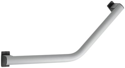 GODONNIER  - Barre coud&eacute;e 135 35x35cm alu &eacute;poxy gris caches r&eacute;sine