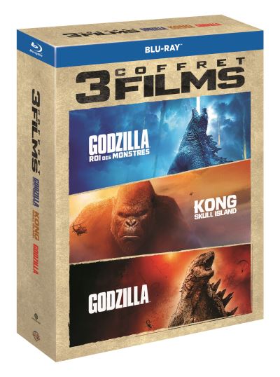 Godzilla + Godzilla : Roi des Monstres + Kong : Skull Island [Blu-Ray]