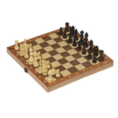 GENERIQUE Goki - 2041510 - Jeu D'&Eacute;checs Dans La Bo&icirc;te Pliante En Bois
