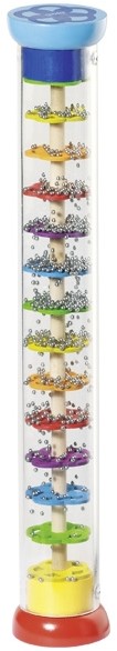 GOKI  Barre de pluie&nbsp;- L34x&Oslash;5,5cm - Billes&nbsp;en&nbsp;acier - Bois&nbsp;et&nbsp;plastique