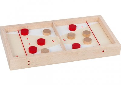GOKI  Jeu: SUPER PUCK 40,3x21,5x4,5cm, 9 pi&egrave;ces, 5+- - Jeu de soci&eacute;t&eacute;