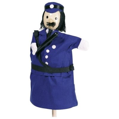 GOKI - Marionnette &agrave; Main, Bois et Tissu, 2040598