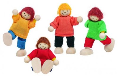 GOKI  Poup&eacute;es Bois cintrage Enfants 6cm