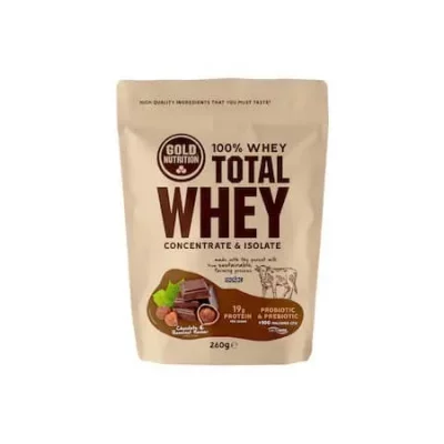 GOLD NUTRITION  Total Whey 260gr Chocolate&hazelnut Beige 