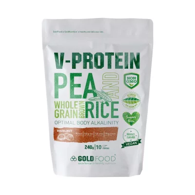 GOLD NUTRITION  V-protein 240gr Hazelnut Blanc 