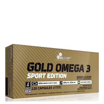 OLIMP LABS Gold Omega-3 Sport edition - Olimp Supplements - 120 G&eacute;lules (2 Mois)